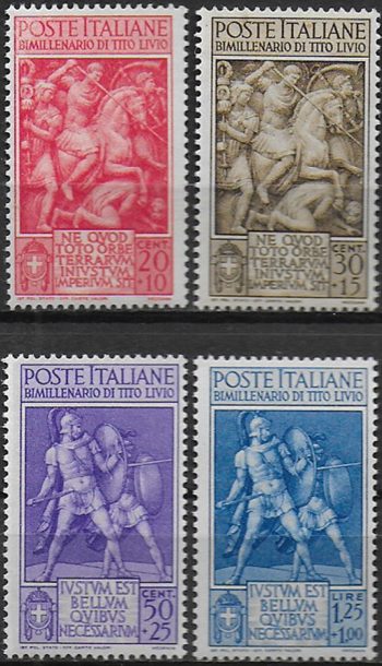 1941 Italia Bimillenario di Tito Livio 4v. mc MNH Sassone n. 458/61