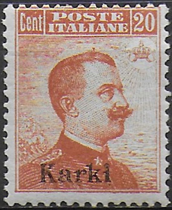 1917 Egeo Carchi 20c. arancio mc MNH Sassone n. 9