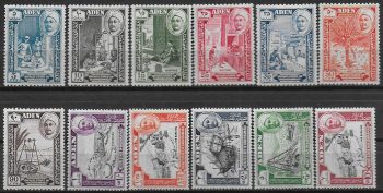 1955-63 Aden Hadrhamaut 12v. MNH SG n. 29/40