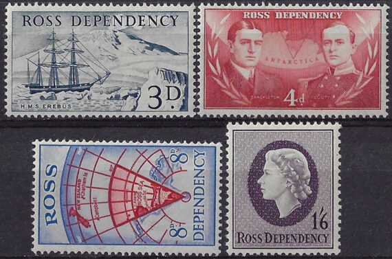 1957 Ross Dependency 4v. MNH SG. n. 1/4