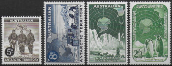 1959 Australian Antarctic Territory 4v. MNH SG n. 2/5