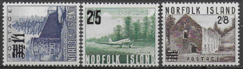1960 Norfolk Island 3v. MNH SG n. 37/39