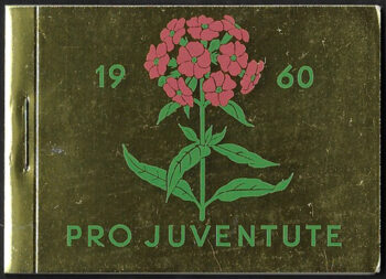 1960 Svizzera Pro Juventute booklet gold MNH SBHV n. 9
