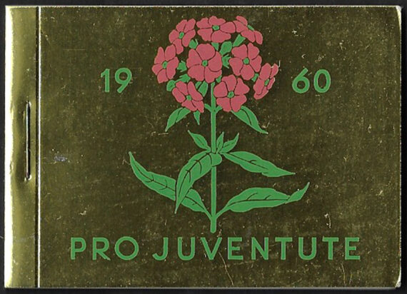 1960 Svizzera Pro Juventute booklet gold MNH SBHV n. 9