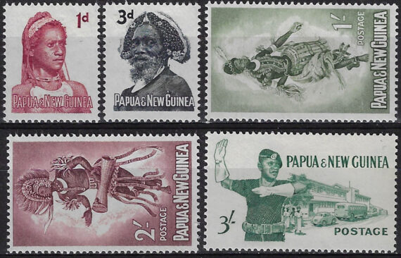 1961-62 Papua 4v. MNH SG. n. 28/32