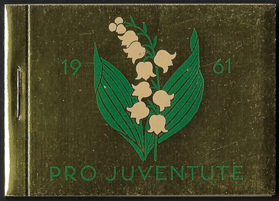 1961 Svizzera Pro Juventute booklet gold MNH SBHV n. 10