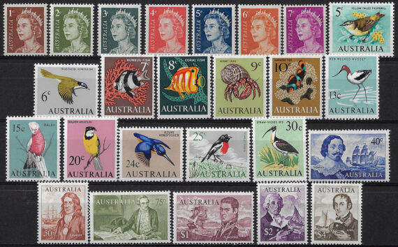 1966-73 Australia 25v. MNH SG. n. 382/402
