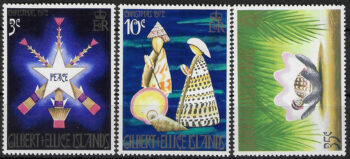 1972 Gilbert and Ellice Islands Christmas 3v. MNH SG n. 208/10