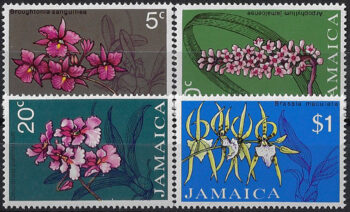 1973 Jamaica orchids 4v. MNH SG n. 375/78