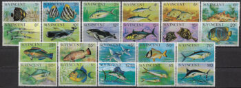1975 St Vincent marine wildlife 22v. MNH SG. n. 422/443