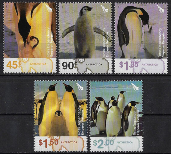 2004 Ross Dependency emperor Penguins 5v. MNH SG. n. 89/93