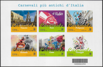 2023 Italia "Carnevali più antichi d'Italia" MS MNH