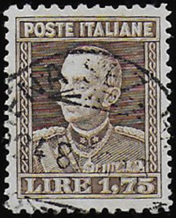 1927 Italia VE III Lire 1,75 P 11 x 13½ MNH Sassone n. 214a