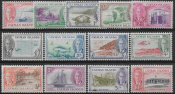 1950 Cayman Islands Giorgio VI 14v. MNH SG. 135/47