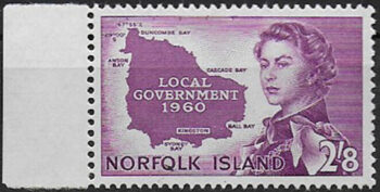 1960 Norfolk Island Local Government 1v. MNH SG n. 26