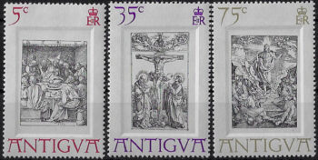 1971 Antigua works by Durer 3v. MNH SG n. 300/02