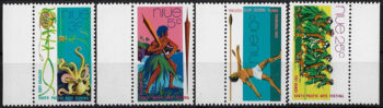 1972 Niue arts festival 4v. MNH SG n. 166/69