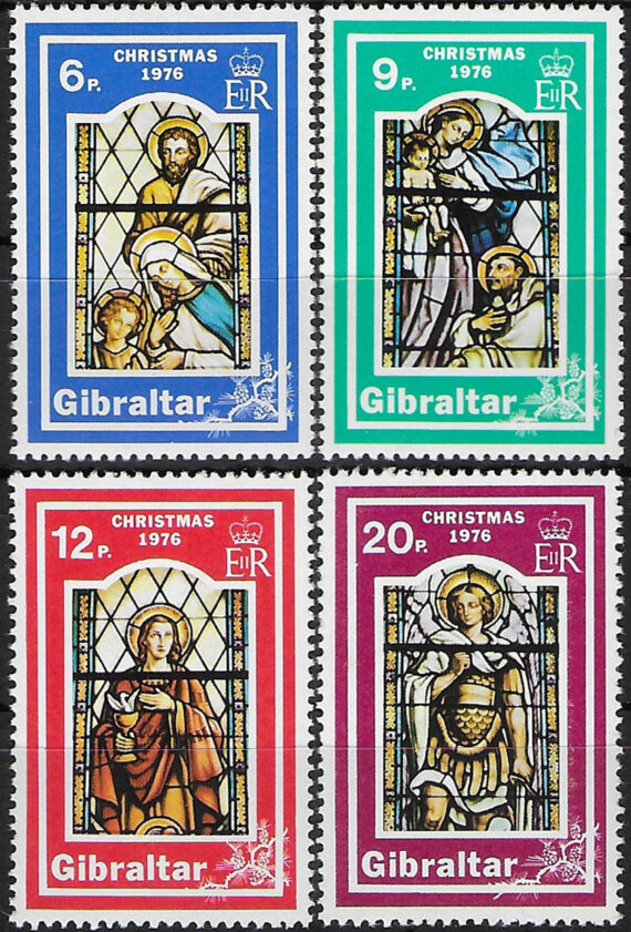 1976 Gibraltar Christmas 4v. MNH SG n. 367/70