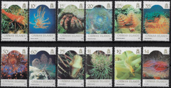 1986 Cayman Islands reef wildlife 12v. MNH SG n. 635/46