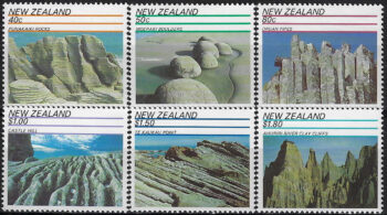 1991 New Zealand scenic landmarks 6v. MNH SG n. 1614/19