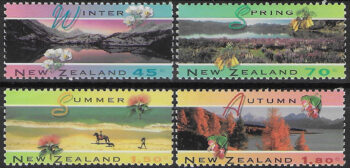 1994 New Zealand four seasons 4v. MNH SG n. 1793/1796