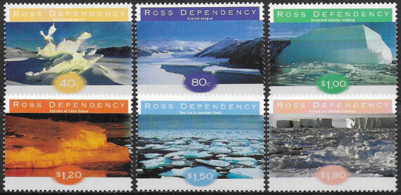 1997 Ross Dependency  ice formation 6v. MNH SG. n. 54/59