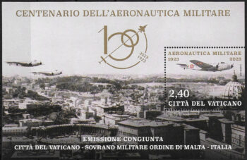 2023 Vaticano Centenario Aeronautica Militare MS MNH