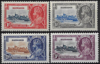 1935 Barbados Silver Jubilee 4v. MNH SG. n. 241/44