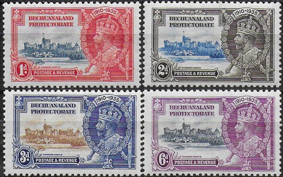 1935 Bechuanaland Silver Jubilee 4v. MNH SG. n. 111/14