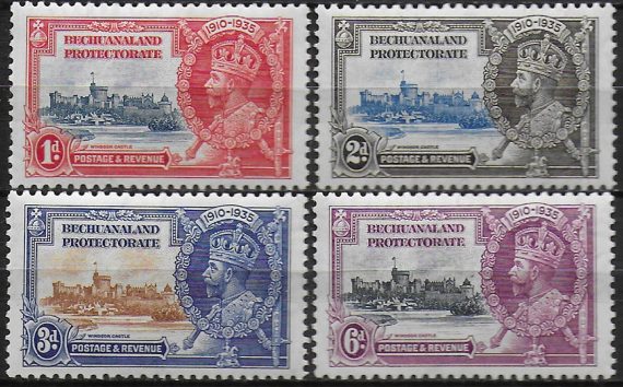 1935 Bechuanaland Silver Jubilee 4v. MNH SG. n. 111/14