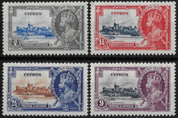 1935 Cyprus Silver Jubilee 4v. MNH SG n. 144/47