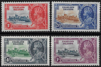 1935 Falkland Silver Jubilee 4v. MNH SG. n. 139/42