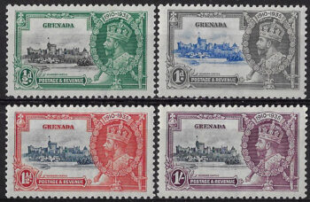 1935 Grenada Silver Jubilee 4v. MNH SG n. 145/46