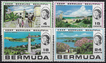1971 Bermuda keep Bermuda beautiful 4v. MNH SG. n. 271/74