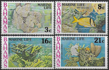 1977 Bahamas marine wildlife 4v. MNH SG. n. 493/96