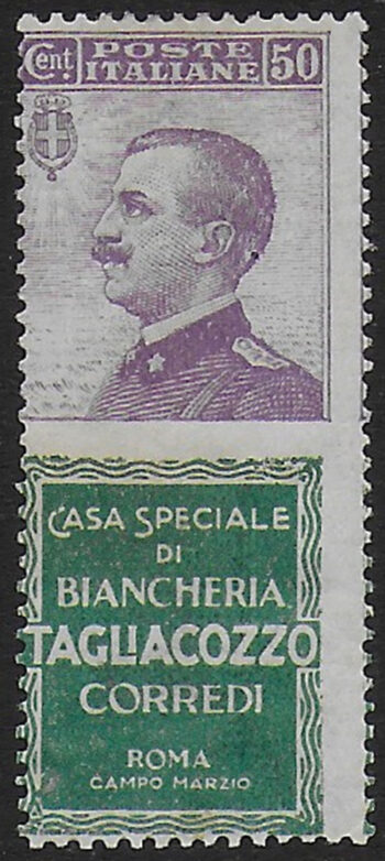 1924-25 Italia Pubblicitari 50c. Tagliacozzo mc MNH Sassone n. 17