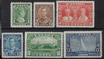 1935 Canada Silver Jubilee 6v. MNH SG. n. 335/40