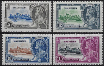 1935 Mauritius Silver Jubilee 4v. MNH SG n. 245/48