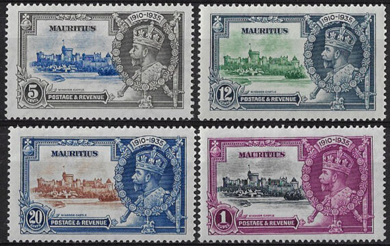 1935 Mauritius Silver Jubilee 4v. MNH SG. n. 245/48