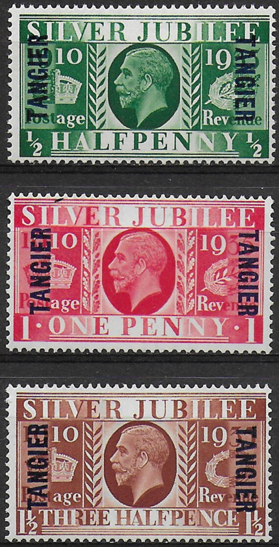 1935 Morocco Silver Jubilee Tangier 4v. MNH SG n. 238/40