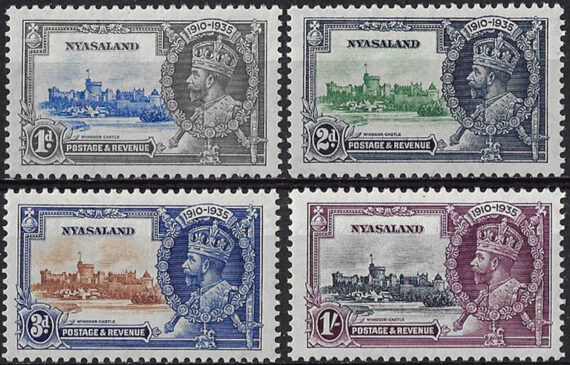 1935 Nyasaland Silver Jubilee 4v. MNH SG n. 123/26