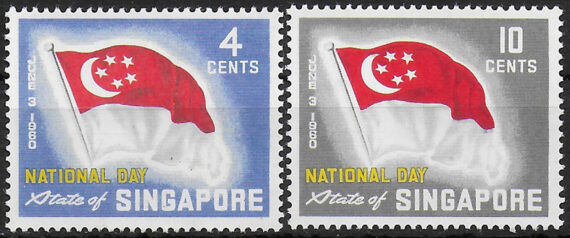 1960 Singapore National Day 2v. MNH SG n. 59/60