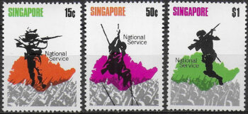 1970 Singapore National Day 3v. MNH SG n. 136/38