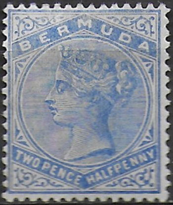 1884 Bermuda Vittoria 2½p. deep ultramarine MH SG n. 27