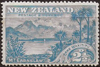 1898 New Zealand Lake Wakitipu 2½d. blue MH SG n. 249