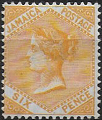 1906 Jamaica Victoria 6d. dull orange MH SG n. 51