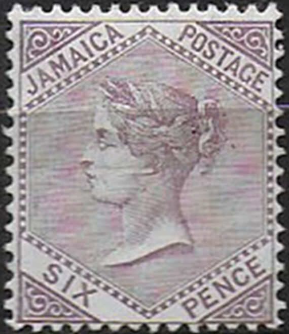 1910 Jamaica Victoria 6d. purple MH SG n. 52a