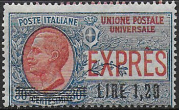 1921 Italia Espresso Lire 1,20 su 30c. 1v. mc MNH Sassone n. 5