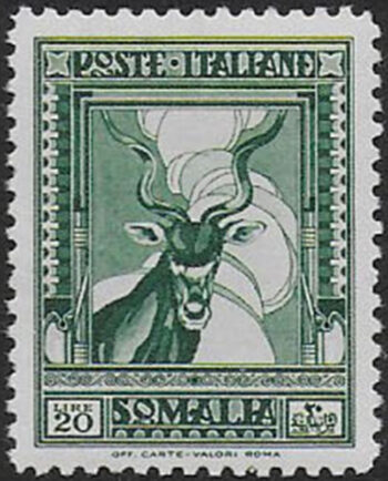 1932 Somalia Antilope Kundù 1v. MNH Sassone n. 183