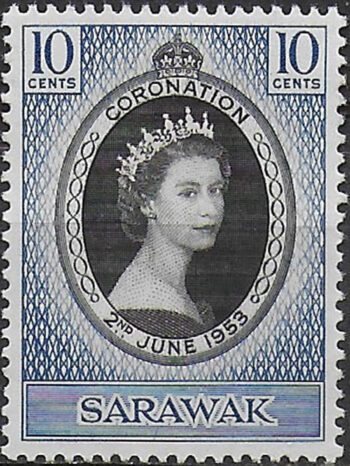 1953 Sarawak Coronation 1v. MNH SG n. 187